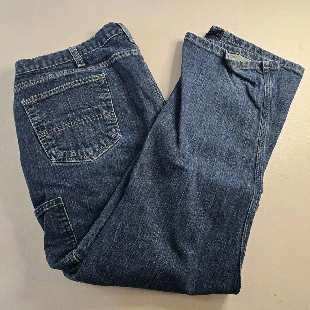 Carhartt Jeans Men's 44 x 30 Blue Utility Work Flame Resistant Classified UL